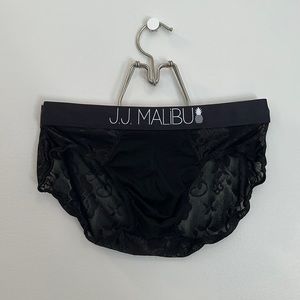 JJ Malibu Floral Briefs - Black Rose (Medium)
